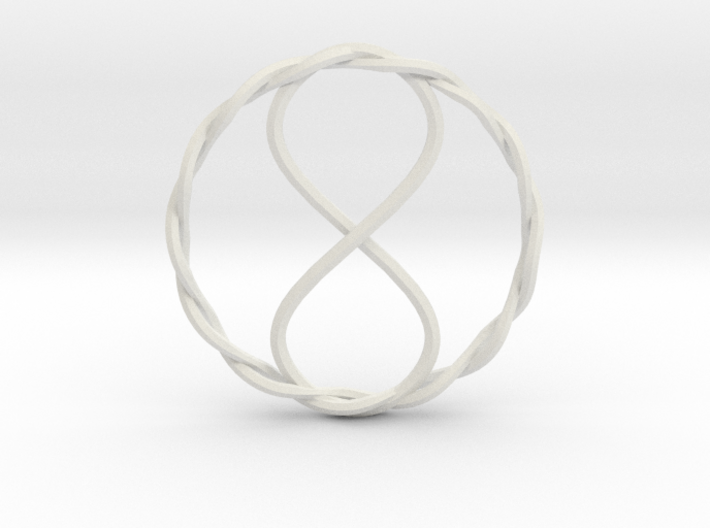 Infinity Pendant 3d printed