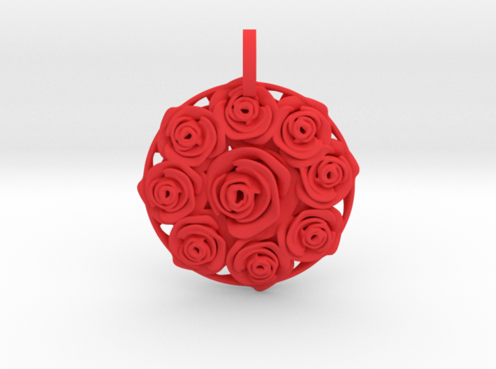 Flower Bouquet Pendant 3d printed