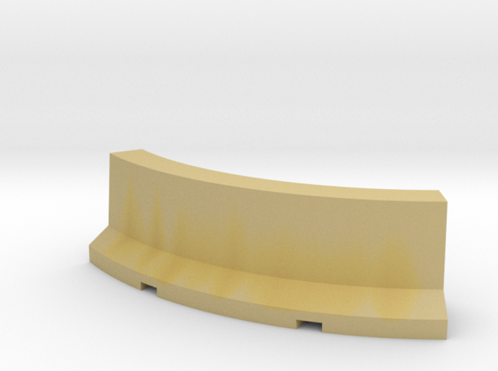 Jersey Barrier Curved 1/76 3d printed