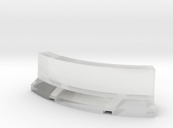 Jersey Barrier Curved 1/76 3d printed