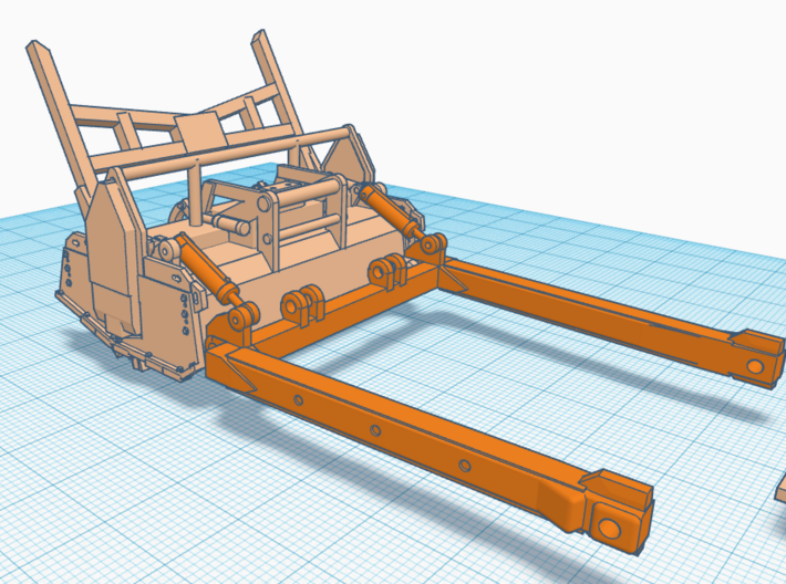 1/64th Iron Wolf Mulcher for D6 dozer 3d printed 