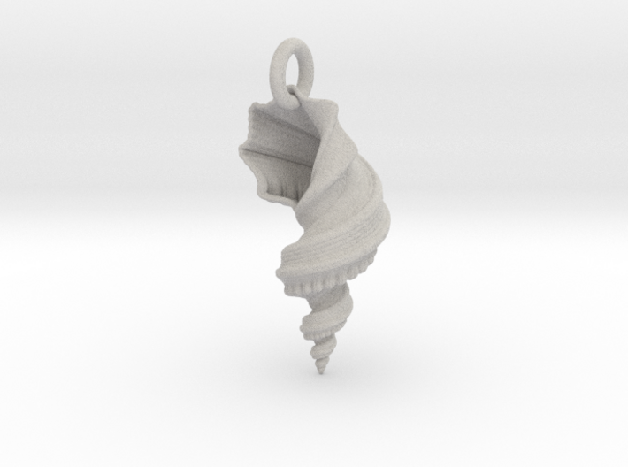 Shell Pendant 3d printed