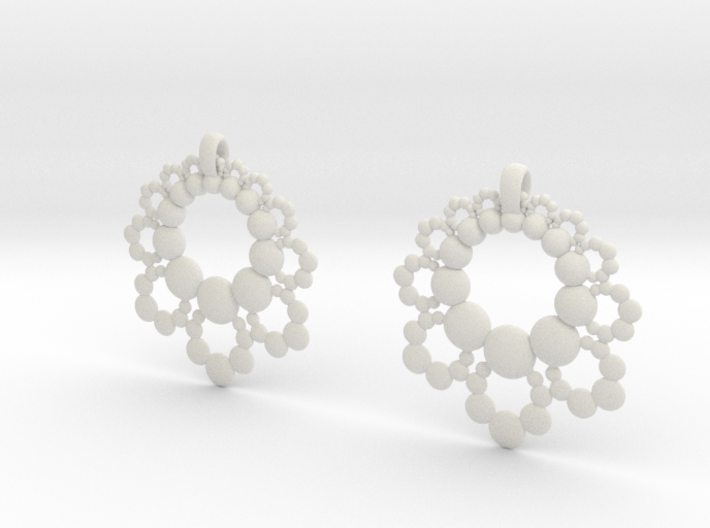 D Apo. Earrings 3d printed