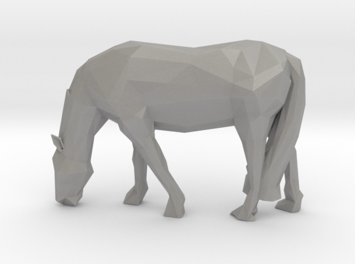 Low Poly Grazing Horse 3d printed
