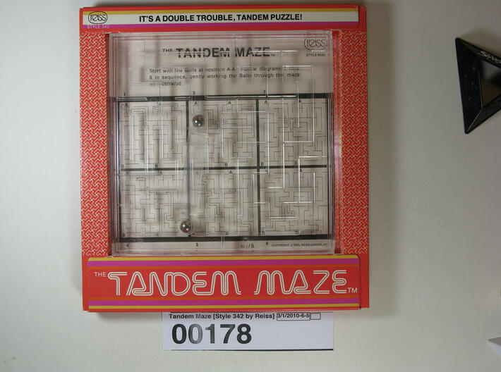 Tandem Maze 3d printed 