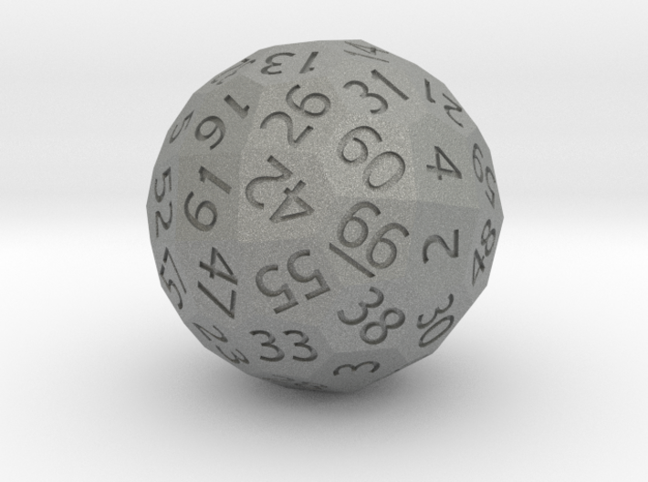 Polyhedral d66 3d printed