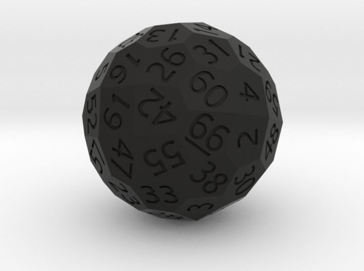 Polyhedral d66 3d printed