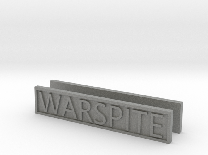 1/100 HMS Warspite - Nameplate 3d printed