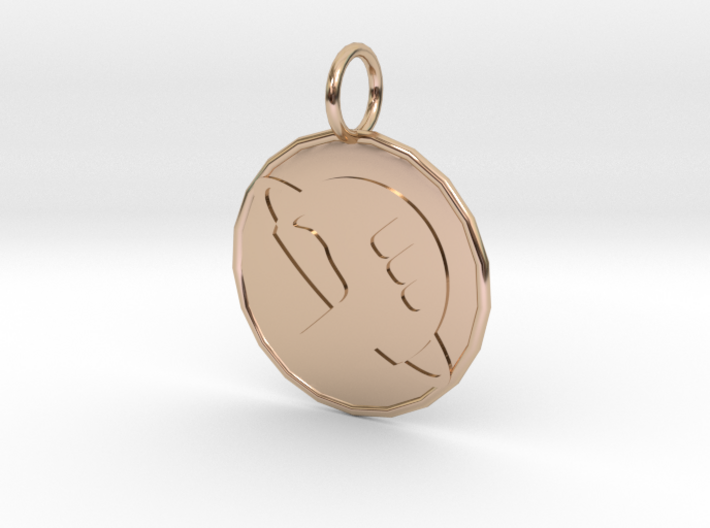 Hitch Hikers 21mm Pendant 3d printed