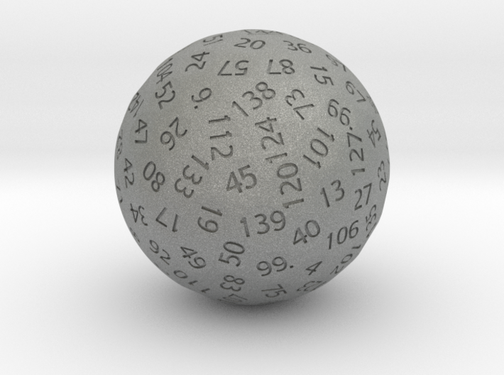d144 Antipodal Sphere Dice 3d printed