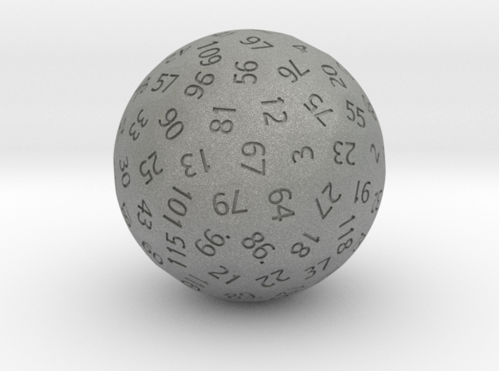 d124 Antipodal Sphere Dice 3d printed