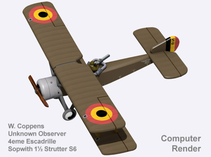 Willy Coppens Sopwith 1½ Strutter (full color) 3d printed