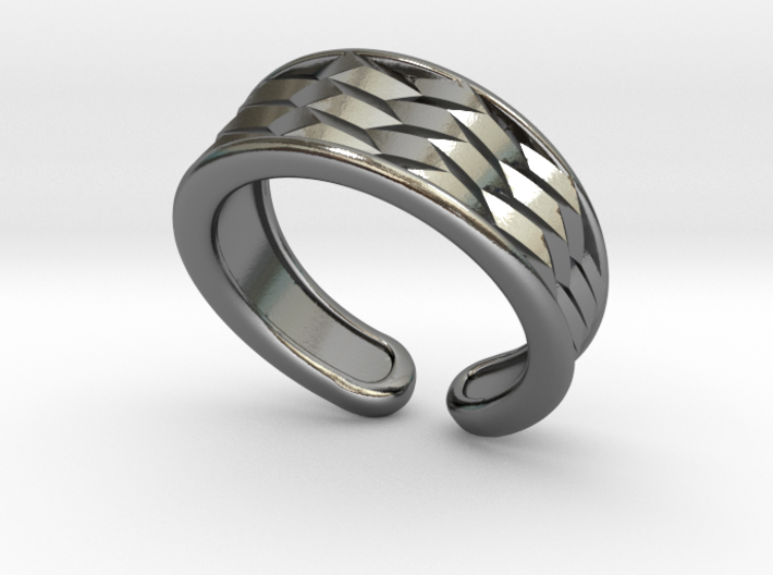 Tiled ring 3d printed