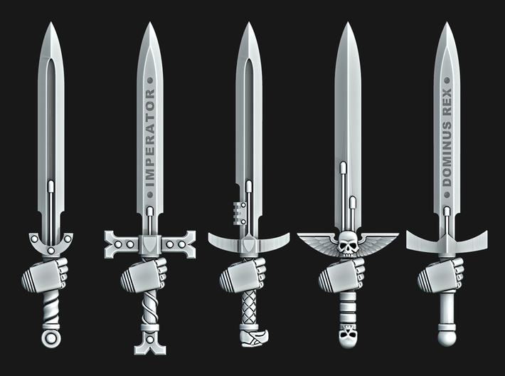 Power Swords (x5 or x10) 3d printed
