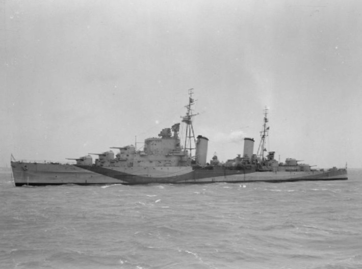 Nameplate HMS Sirius (10 cm) 3d printed Dido-class light cruiser HMS Sirius.