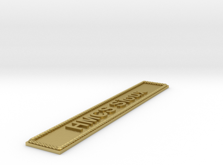 Nameplate HMCS Sioux 3d printed