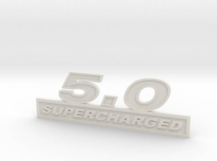 50-SUPERCHARGED Fender Emblem 3d printed