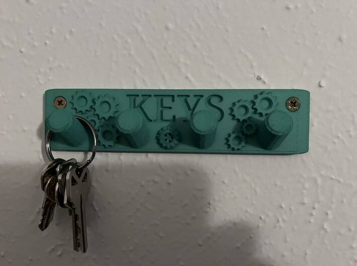 Gear Key Holder, Mechanic Key Holder, Fathers Day 3d printed 