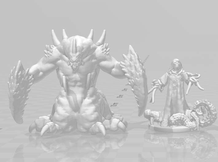 Lord of Pain miniature model fantasy games rpg wh 3d printed 