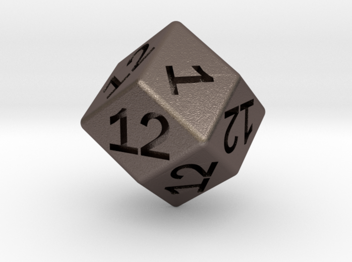 Gambler's D12 (rhombic) 3d printed