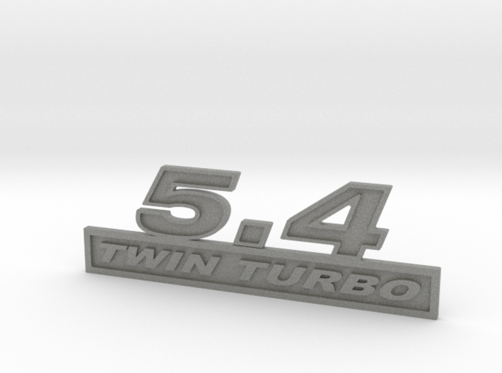 54-TWINTURBO Fender Emblem 3d printed