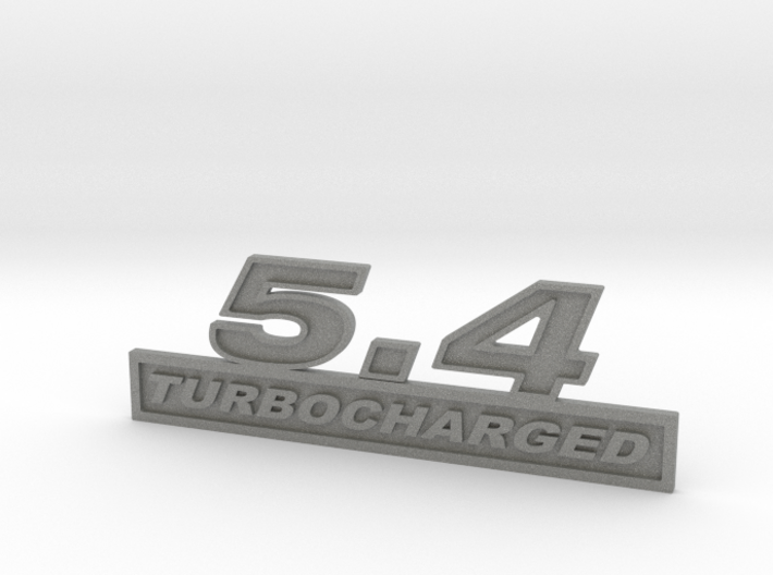 54-TURBOCHARGED Fender Emblem 3d printed