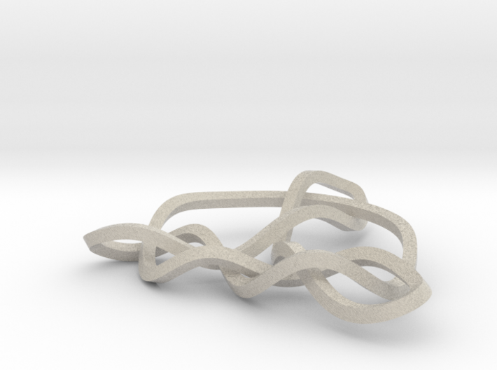 3D Mobius Trinity Knot 3d printed