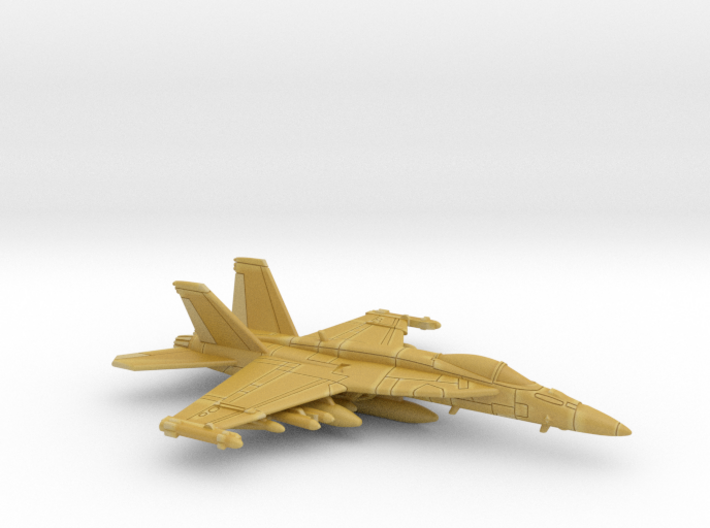1:285 Scale F/A-18E (Loaded, Gear Up) 3d printed