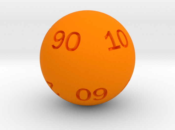 Sphere D10 (tens) 3d printed