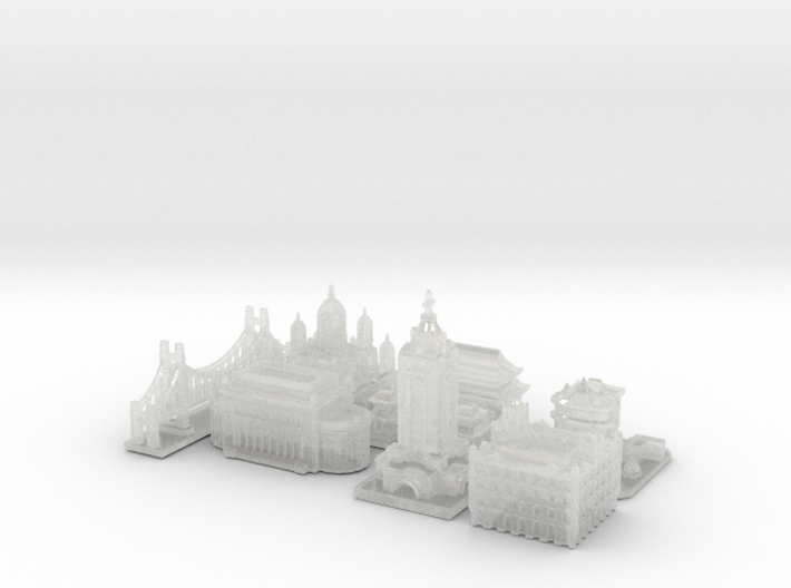 Victory Cities #1: Pacific (Smaller) 3d printed