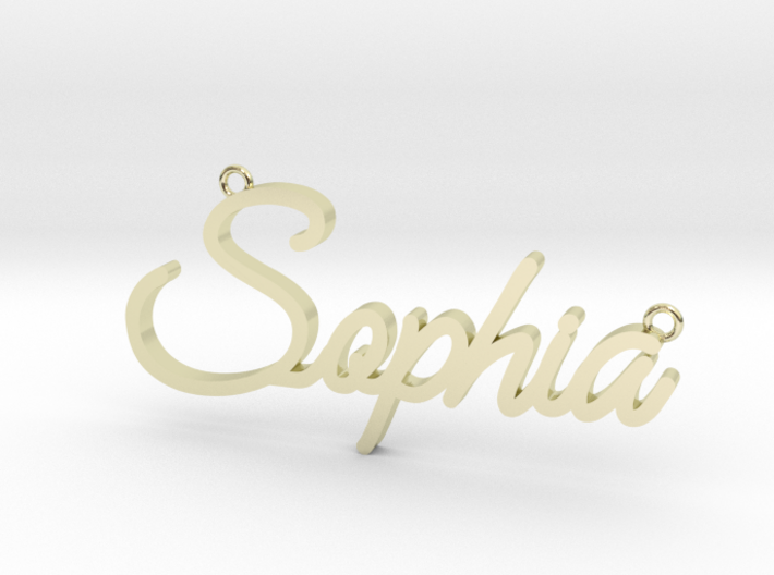 Sophia Pendant 3d printed