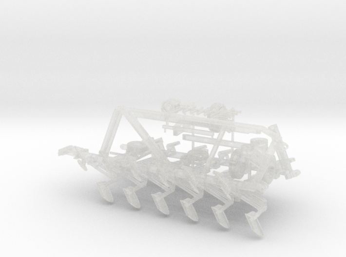 1/87th Salford Tandem Flex-trail Moldboard Plow 3d printed