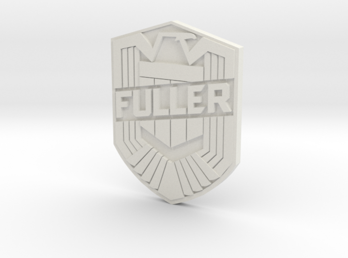 Fuller Badge 3d printed
