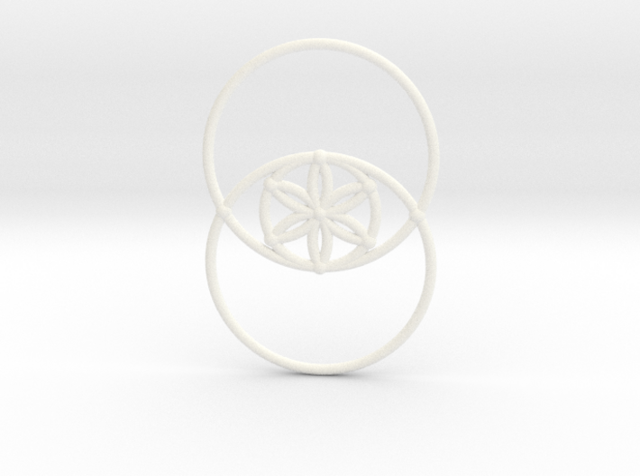 Vesica Piscis - Flower of life 3d printed