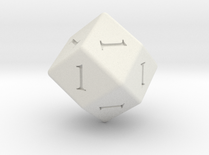 Enormous All Ones D12 (rhombic) 3d printed