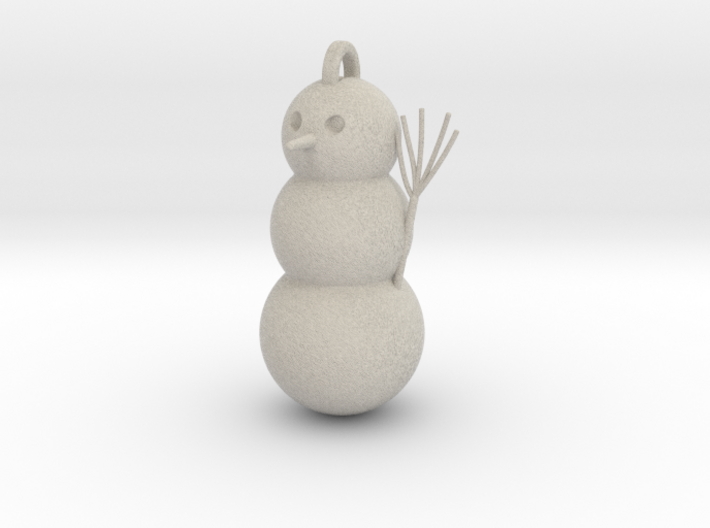 Geometric Snowman 01 3d printed