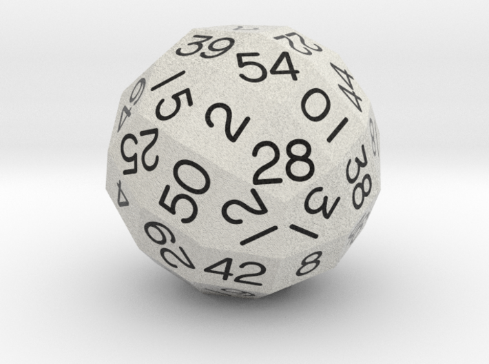 d54 Xenohedron (White) 3d printed