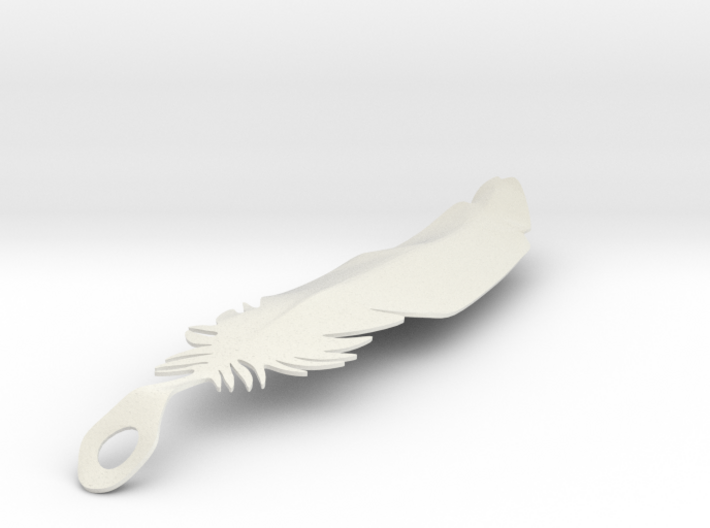 single feather 3d printed