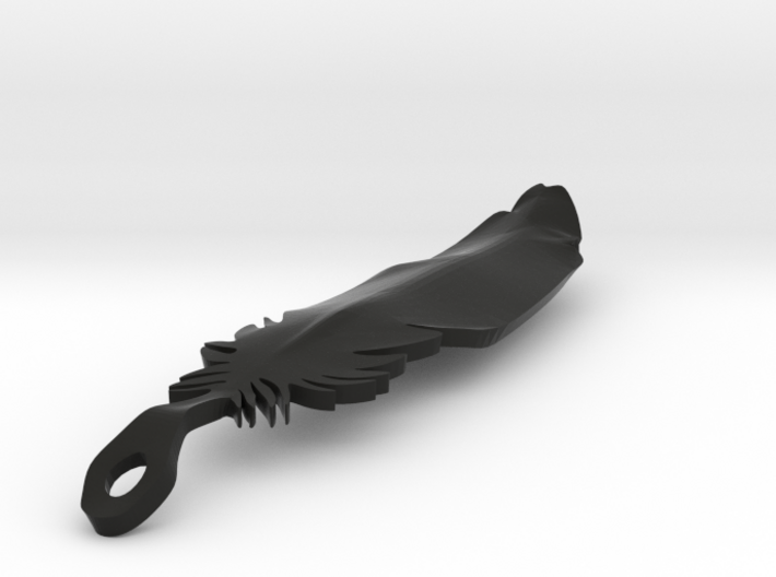 single feather 3d printed