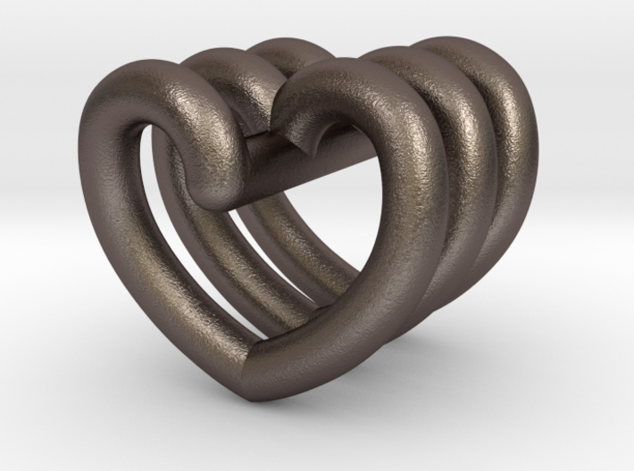 Heart Helix Pendant 3d printed