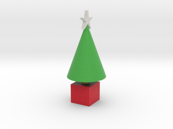 classic tree with star 3d printed