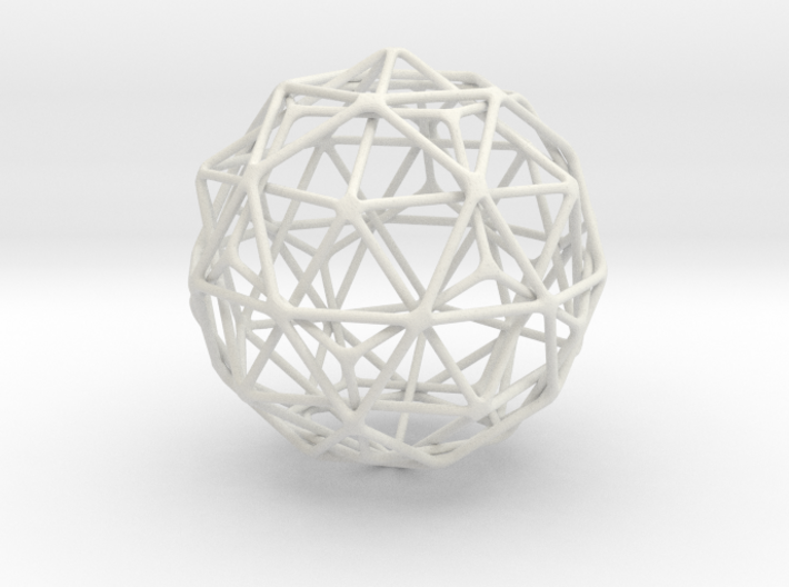Nested Icosahedron in Dodecahedron in Icosidodecah 3d printed