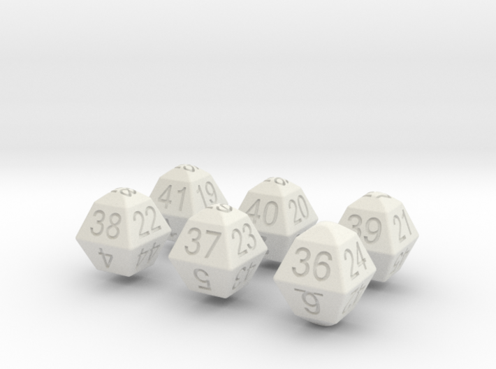 Lotto Dice(6x53) 3d printed