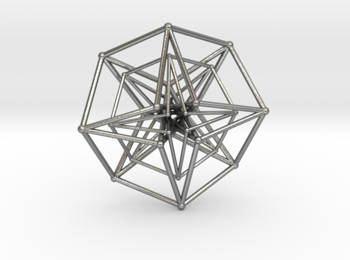 Sacred Geometry: Toroidal Hypercube Double 50mm 3d printed