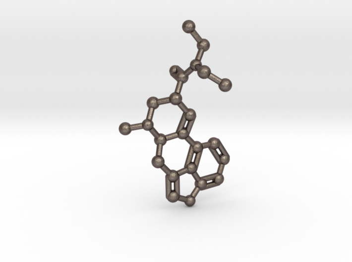 LSD Molecule Keychain / Pendant 3d printed