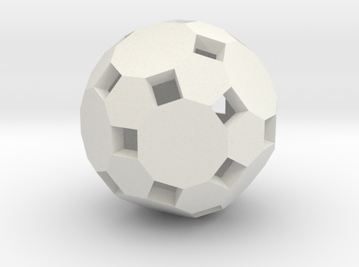 Truncatedicosadodecahedronshell1 3d printed