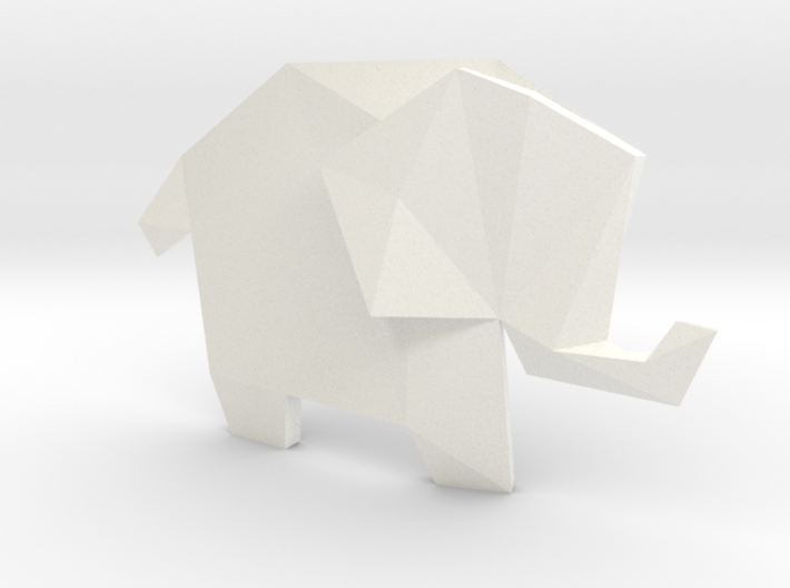Origami Elephant 3d printed