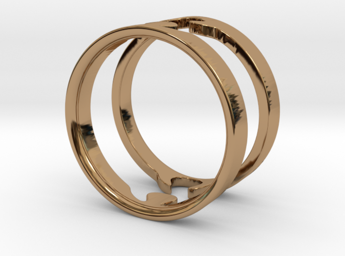 Jigsaw Rings - US size 9 3d printed