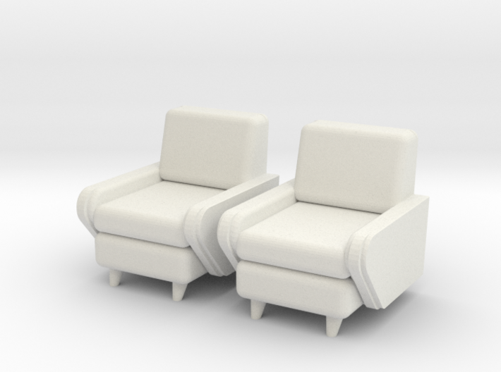 1:36 Moderne Club Chair 3d printed