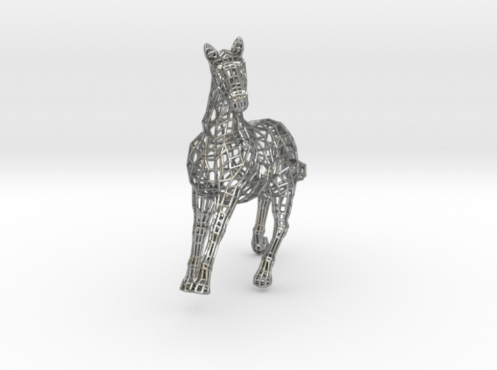2014 Year of the Horse- Polished Gold 3d printed